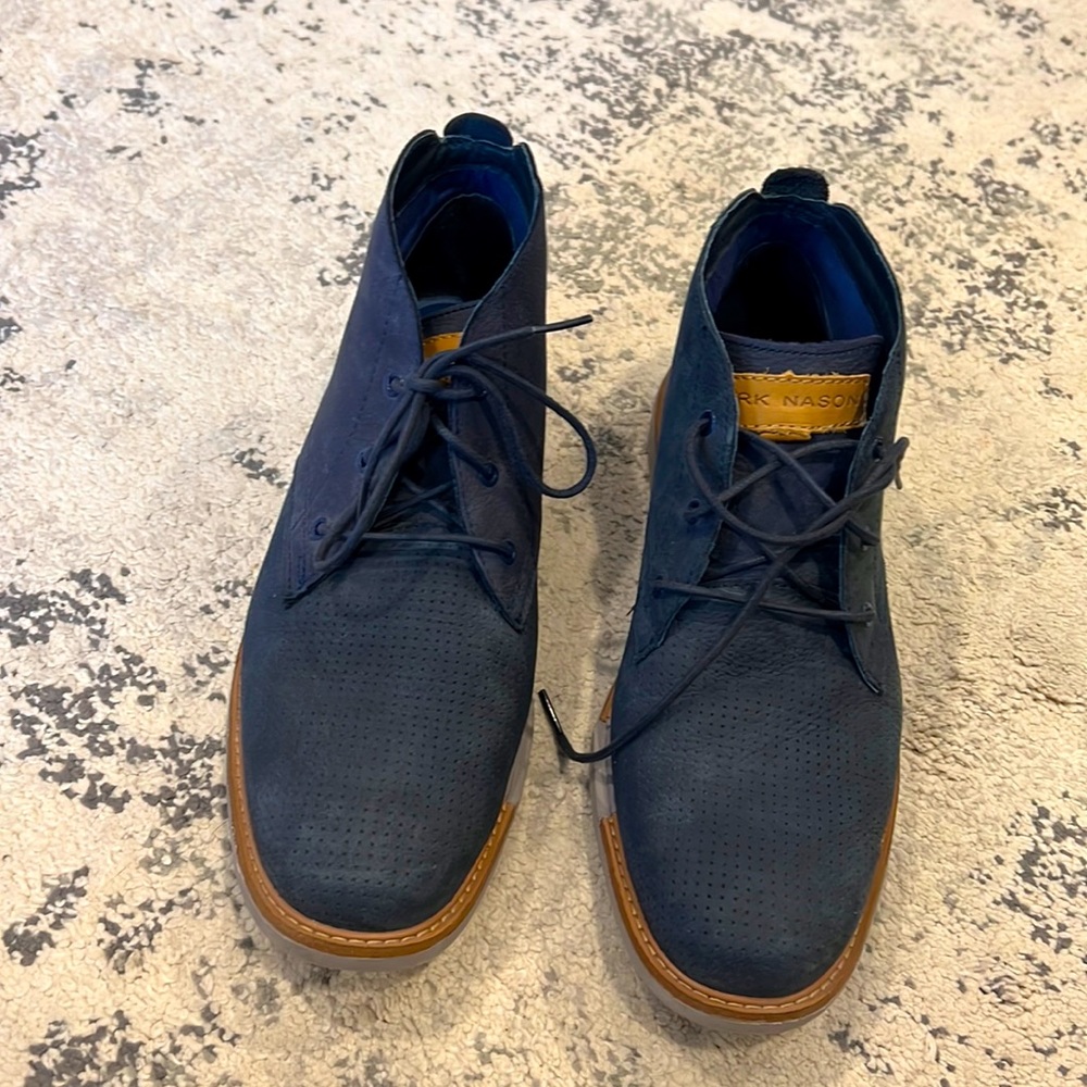 Sketchers Mark Nason navy blue lace boots
